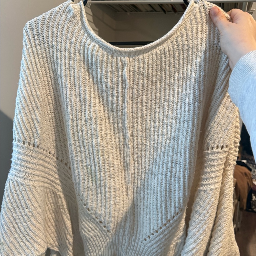 Altar'd State Cream Knit Sweater